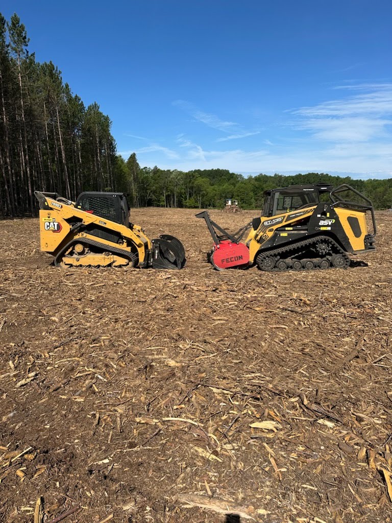 forestry mulching & land clearing saginaw mi being done